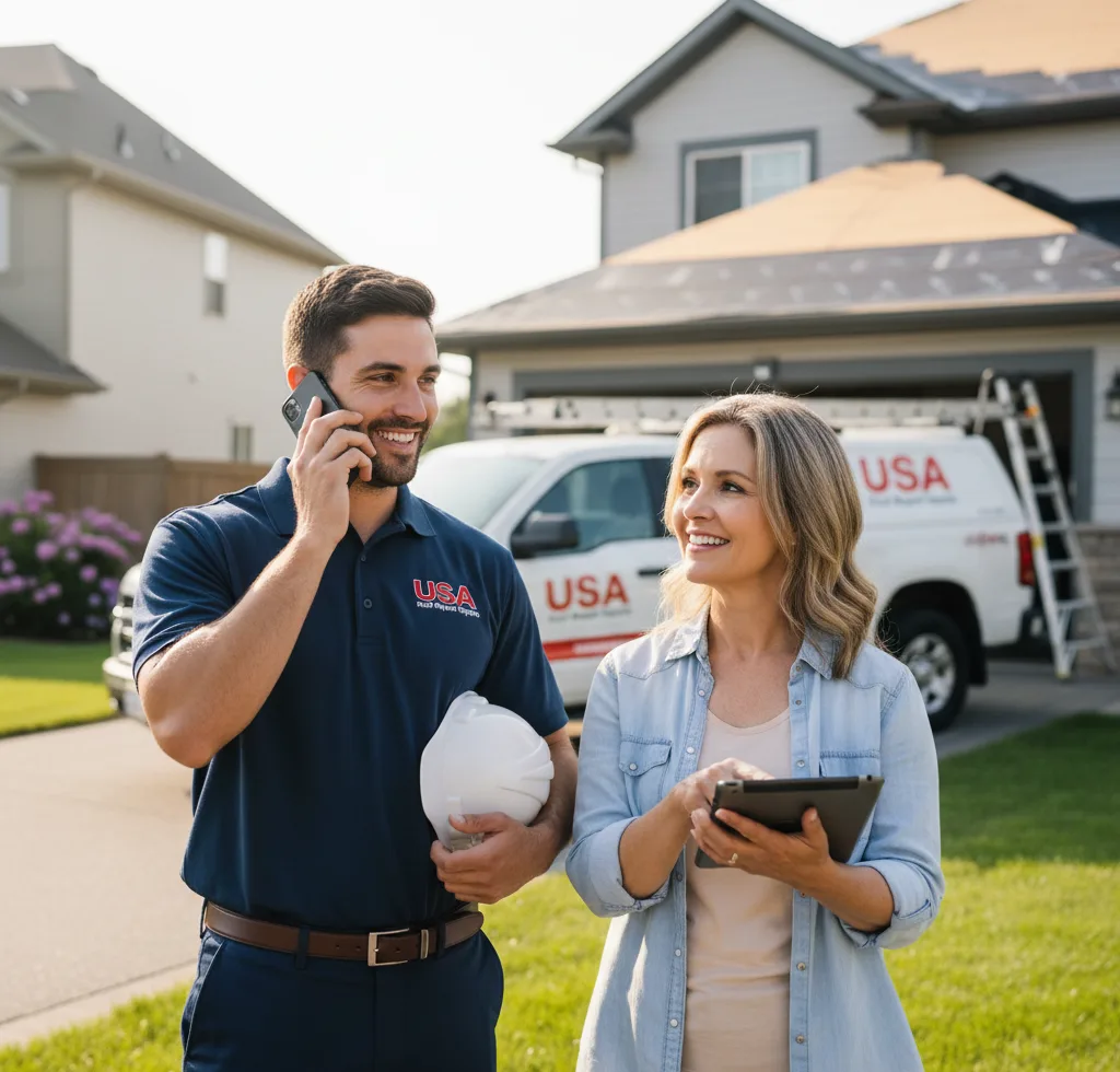USA Roof Repair Experts customer support in Durand